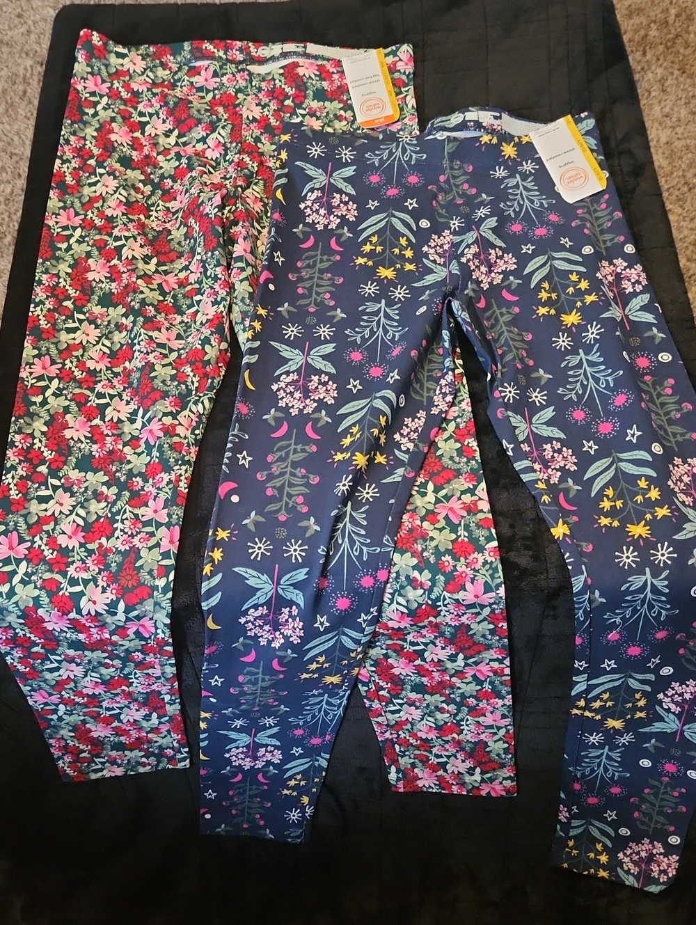 Girls Floral Leggings